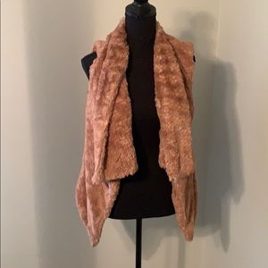 Faux fur vest